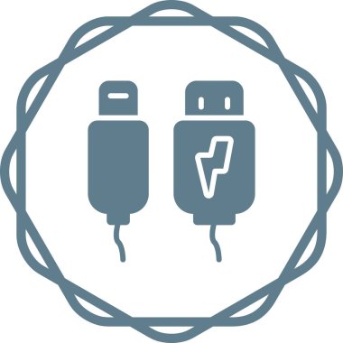 Yıldırım. Web simgesi basit illüstrasyon