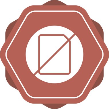 Beyaz Arkaplanda Kağıtsız Simge İzole Edildi