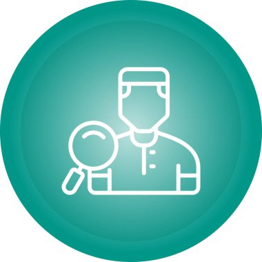 kullanıcı. Web simgesi basit illüstrasyon