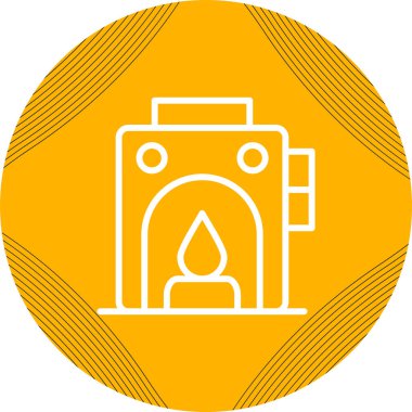 Fırın simgesinin vektör illüstrasyonu