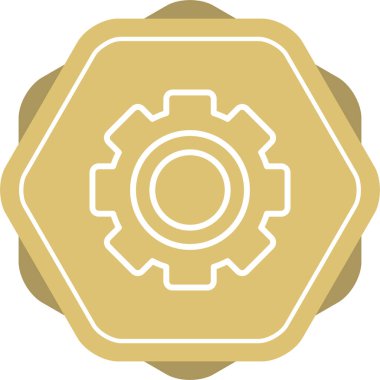 ayar simgesi, vektör illüstrasyonu