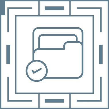 belge web simgesi vektör illüstrasyonu