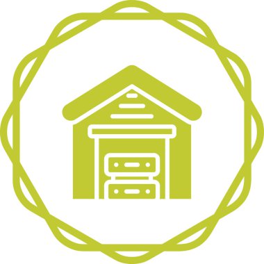 Veri Deposu Web simgesi basit illüstrasyon