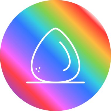 Yumurta ağ simgesi, basit vektör illüstrasyonu 