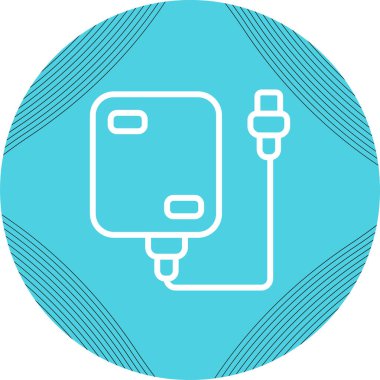 Sabit disk simgesi, vektör illüstrasyonu basit tasarım