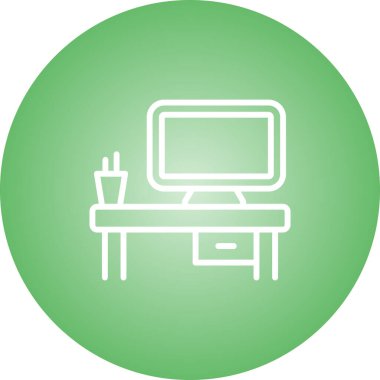 bilgisayar simgesi, vektör illüstrasyonu basit tasarım