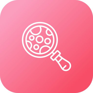 Büyütme cam simgesi vektör illüstrasyonu  