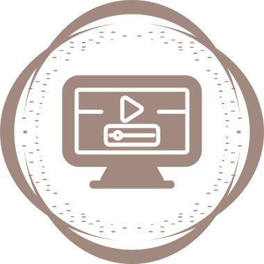 bilgisayar simgesi, vektör illüstrasyonu basit tasarım