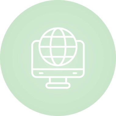 Modern eCommerce Ev Sahipliği simgesinin vektör illüstrasyonu 