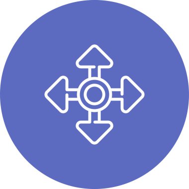 Taşınma işareti. Web simgesi basit illüstrasyon