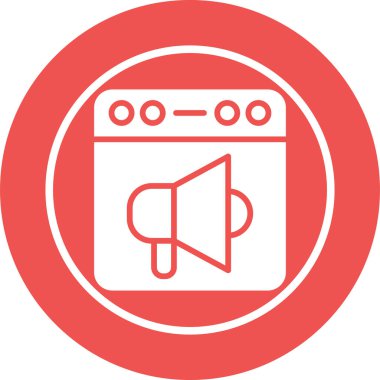 tarayıcı web simgesi, vektör illüstrasyonu 