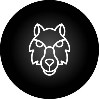 Kurt ikonu. Web basit illüstrasyonu