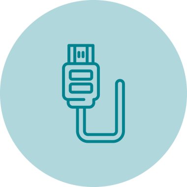 Modern hdmi simgesinin vektör çizimi