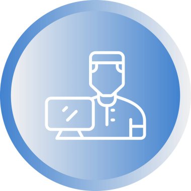 kullanıcı. Web simgesi basit illüstrasyon