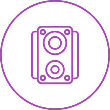 hoparlör ağ ikonu vektör illüstrasyonu 