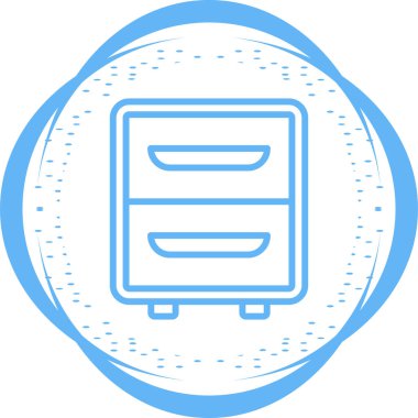  Dosya Kabine simgesi, vektör illüstrasyonu