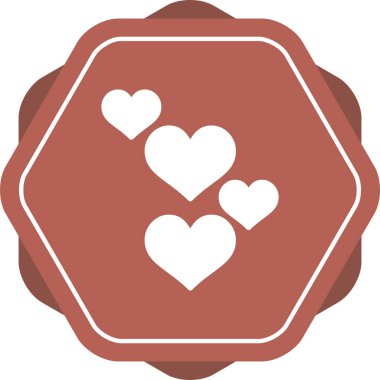 Love hearts web vektör illüstrasyonu