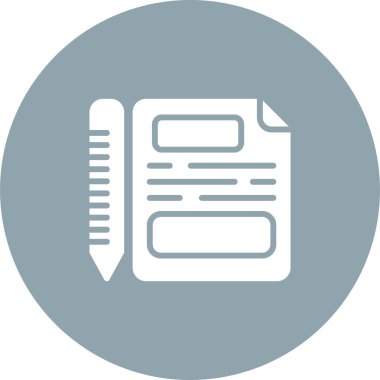 belge web simgesi vektör illüstrasyonu