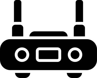 router vektör simgesi, tasarım taslağı 