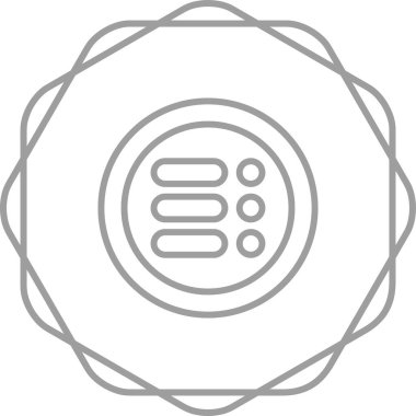 Bir Menü simgesinin vektör çizimi