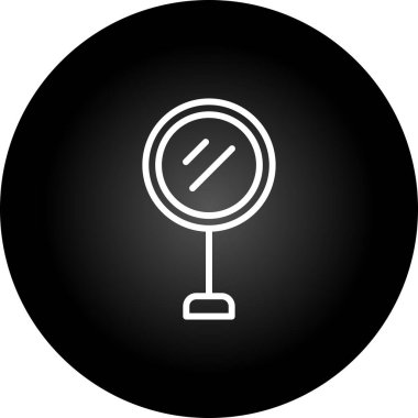  Sinyal ayna web simgesi vektör illüstrasyonu 