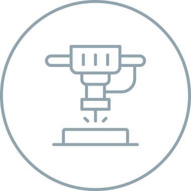 Makine simgesinin vektör illüstrasyonu