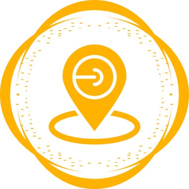 Harita Konumu Web simgesi vektör çizimi 