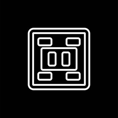 Soket simgesi tasarımı, vektör illüstrasyonu