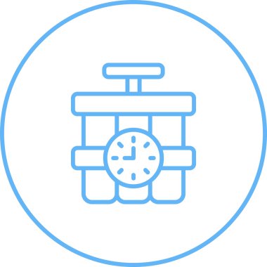 Beyaz Arkaplanda Dinamit Tnt Simgesi. Vektör