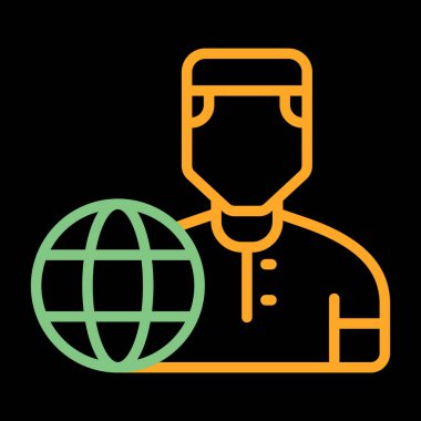 kullanıcı. Web simgesi basit illüstrasyon