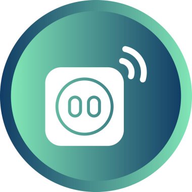 Smart Plug simgesi, vektör illüstrasyonu basit tasarım