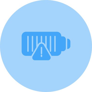 düşük pil ağ simgesi, basit vektör illüstrasyonu