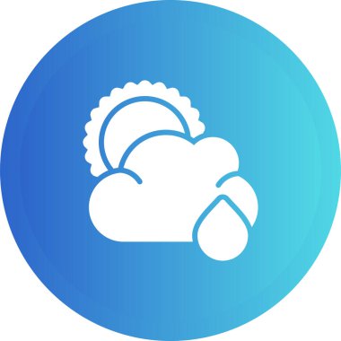 Bulut simgesi vektör illüstrasyonu