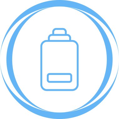 düşük pil ağ simgesi, basit vektör illüstrasyonu