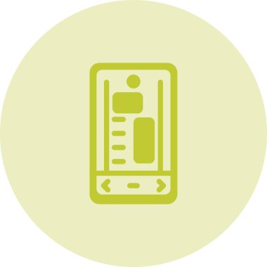 akıllı telefon simgesi, vektör illüstrasyonu basit tasarım