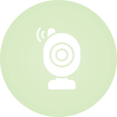 Beyaz Arkaplanda Bebek İzleyici Vektör Simgesi