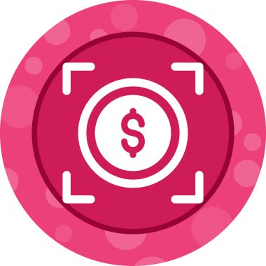 Doları para simgesi, vektör çizim 