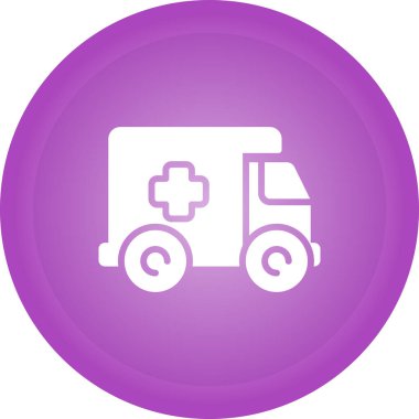 dağıtım kamyonu simgesi, vektör illüstrasyonu basit tasarım