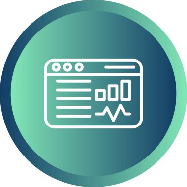 Sosyal Medya Analizleri için illüstrasyon simgesi