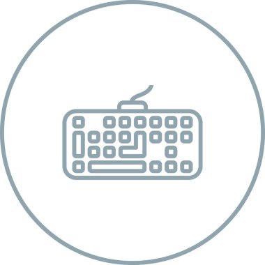 Klavye. Web simgesi basit tasarım