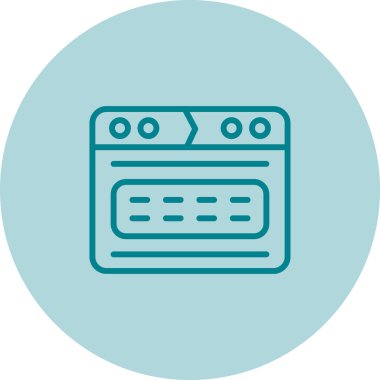 tarayıcı web simgesi, vektör illüstrasyonu 