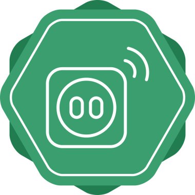 Smart Plug simgesi, vektör illüstrasyonu basit tasarım