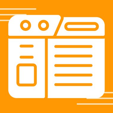 Web sitesi modern simgesinin vektör illüstrasyonu