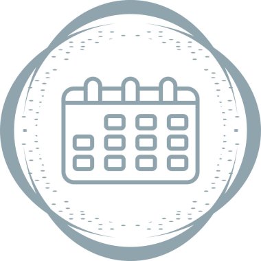 takvim anımsatma simgesi, özet biçimi, vektör illüstrasyonu