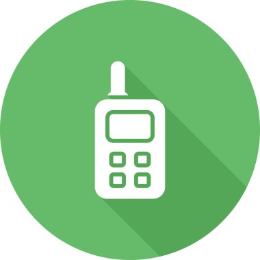 Telsiz Talkie web simgesi, basit vektör illüstrasyonu