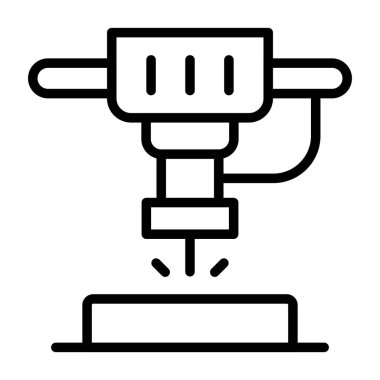 Makine simgesinin vektör illüstrasyonu