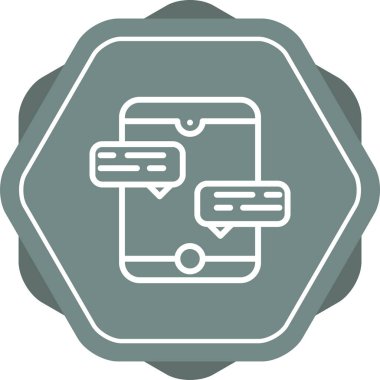 Metin Satır vektörüyle Konuşma Baloncuğu