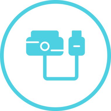 usb simgesi, vektör illüstrasyonu basit tasarım