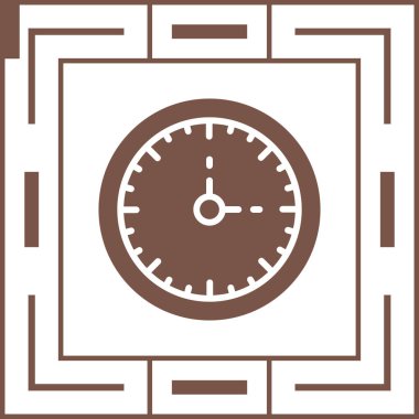 saat vektör simgesi işareti, sembol