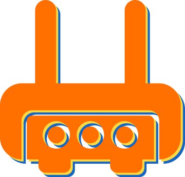 router vektör simgesi, tasarım taslağı 